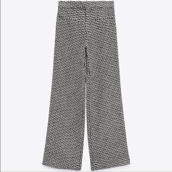 Zara Pants - ZARA TEXTURED STRAIGHT LEG PANTS